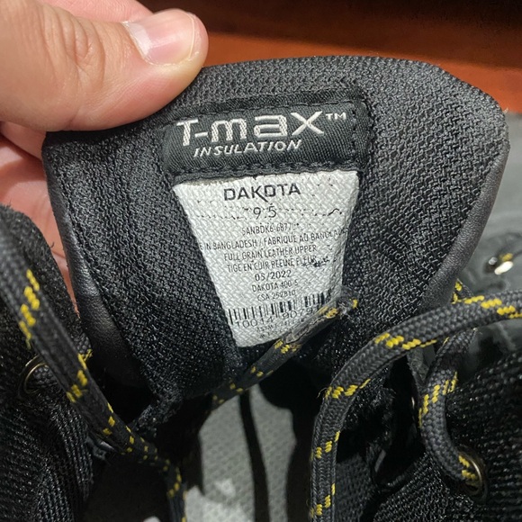 Dakota Men's 6'' 877 Steel Toe Steel Plate Work Boots Black Size 9.5 men’s - Picture 7 of 9